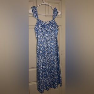 Blue floral sundress